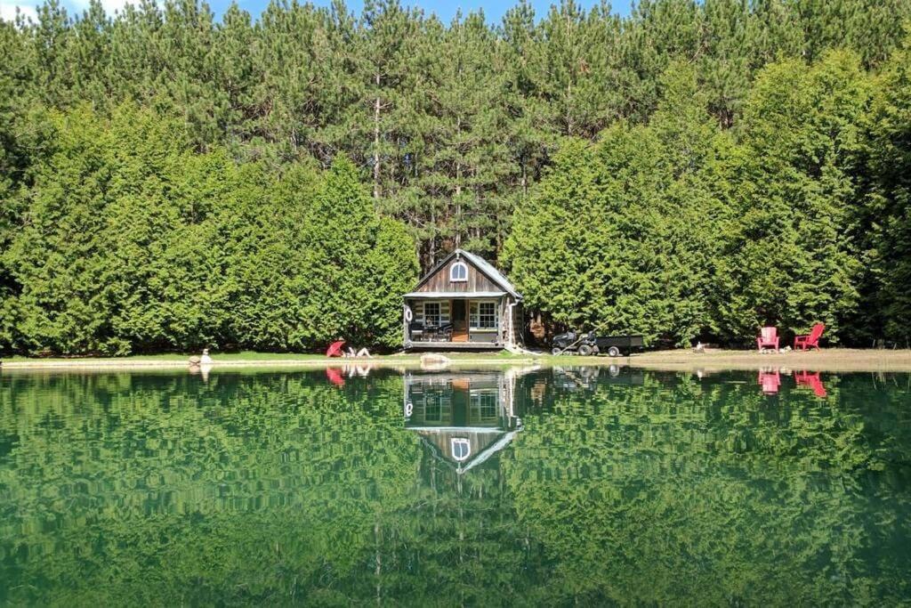 A Rustic Cabin In The Woods ออเรนจ์วิลล์ ภายนอก รูปภาพ